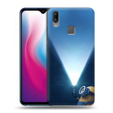 Пластиковый чехол на Vivo Y93 с принтом Миньоны