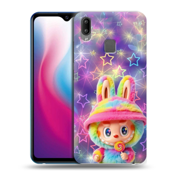 Пластиковый чехол на Vivo Y93 с принтом Labubu Лабубу
