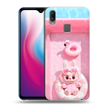 Пластиковый чехол на Vivo Y93 с принтом Labubu Лабубу