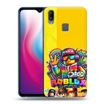 Пластиковый чехол на Vivo Y93 с принтом Roblox Роблокс