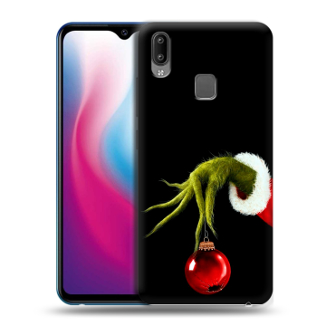 Пластиковый чехол на Vivo Y93 с принтом Новый год Гринч Пластиковый чехол на Vivo Y93 с принтом Новый год Гринч