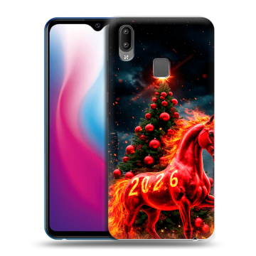 Пластиковый чехол на Vivo Y93 с принтом Новый год Пластиковый чехол на Vivo Y93 с принтом Новый год