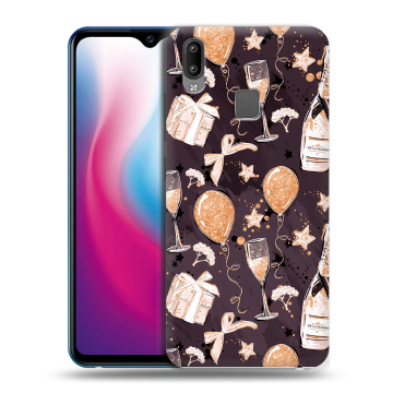 Пластиковый чехол на Vivo Y93 с принтом Новый год Пластиковый чехол на Vivo Y93 с принтом Новый год