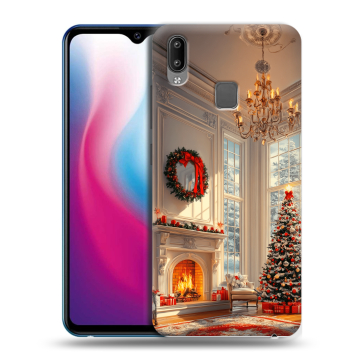 Пластиковый чехол на Vivo Y93 с принтом Новый год Пластиковый чехол на Vivo Y93 с принтом Новый год