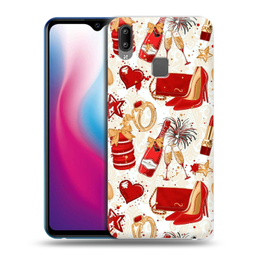 Пластиковый чехол на Vivo Y93 с принтом Новый год Пластиковый чехол на Vivo Y93 с принтом Новый год