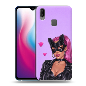 Пластиковый чехол на Vivo Y93 с принтом женский Пластиковый чехол на Vivo Y93 с принтом женский