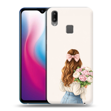 Пластиковый чехол на Vivo Y93 с принтом женский