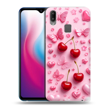 Пластиковый чехол на Vivo Y93 с принтом для девочек