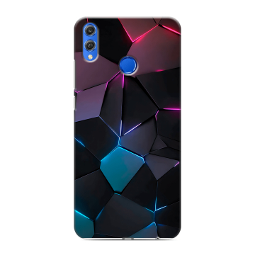 Силиконовый чехол на Huawei Honor 10 Lite с принтом Геометрия неона Силиконовый чехол на Huawei Honor 10 Lite с принтом Геометрия неона