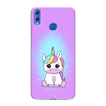 Силиконовый чехол на Huawei Honor 10 Lite с принтом Единорог Силиконовый чехол на Huawei Honor 10 Lite с принтом Единорог