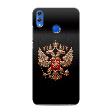 Силиконовый чехол на Huawei Honor 10 Lite с принтом Герб России Силиконовый чехол на Huawei Honor 10 Lite с принтом Герб России