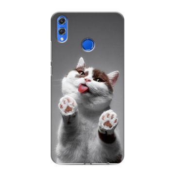 Силиконовый чехол на Huawei Honor 10 Lite с принтом Коты Силиконовый чехол на Huawei Honor 10 Lite с принтом Коты