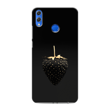 Силиконовый чехол на Huawei Honor 10 Lite с принтом Черная клубника Силиконовый чехол на Huawei Honor 10 Lite с принтом Черная клубника