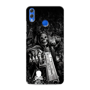 Силиконовый чехол на Huawei Honor 10 Lite с принтом Скелет Силиконовый чехол на Huawei Honor 10 Lite с принтом Скелет