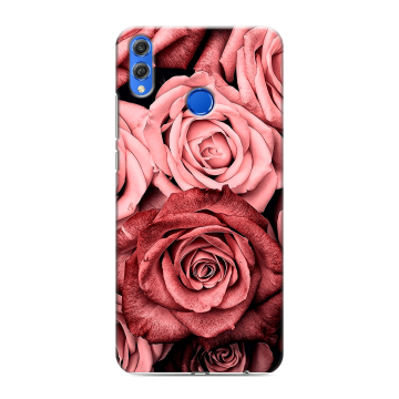 Силиконовый чехол на Huawei Honor 10 Lite с принтом Цветы розы Силиконовый чехол на Huawei Honor 10 Lite с принтом Цветы розы