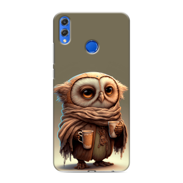 Силиконовый чехол на Huawei Honor 10 Lite с принтом Сова Силиконовый чехол на Huawei Honor 10 Lite с принтом Сова