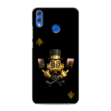 Силиконовый чехол на Huawei Honor 10 Lite с принтом Золотой скрудж макдак Силиконовый чехол на Huawei Honor 10 Lite с принтом Золотой скрудж макдак