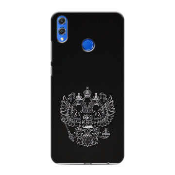 Силиконовый чехол на Huawei Honor 10 Lite с принтом Герб России Силиконовый чехол на Huawei Honor 10 Lite с принтом Герб России