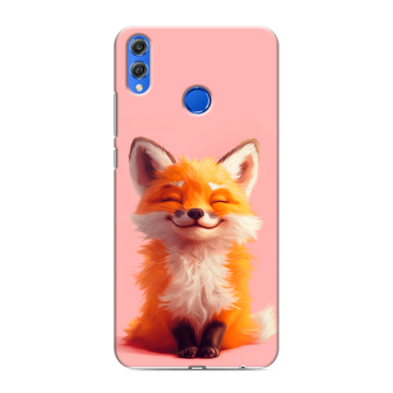 Силиконовый чехол на Huawei Honor 10 Lite с принтом милая лиса