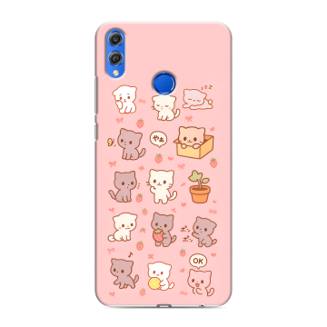 Силиконовый чехол на Huawei Honor 10 Lite с принтом Hello Kitty Хелоу Кити