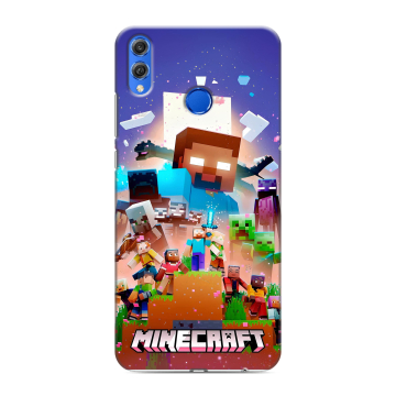 Силиконовый чехол на Huawei Honor 10 Lite с принтом Майнкрафт Minecraft Силиконовый чехол на Huawei Honor 10 Lite с принтом Майнкрафт Minecraft