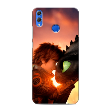 Силиконовый чехол на Huawei Honor 10 Lite с принтом Как приручить дракона