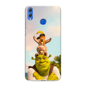 Силиконовый чехол на Huawei Honor 10 Lite с принтом Шрек Shrek Силиконовый чехол на Huawei Honor 10 Lite с принтом Шрек Shrek