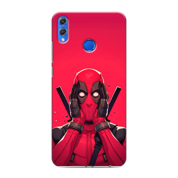 Силиконовый чехол на Huawei Honor 10 Lite с принтом Дедпул Deadpool