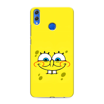Силиконовый чехол на Huawei Honor 10 Lite с принтом спанчбоб спанч боб Силиконовый чехол на Huawei Honor 10 Lite с принтом спанчбоб спанч боб