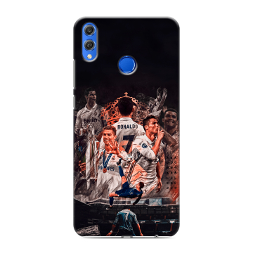 Силиконовый чехол на Huawei Honor 10 Lite с принтом Реал Роналдо Real Ronaldo Силиконовый чехол на Huawei Honor 10 Lite с принтом Реал Роналдо Real Ronaldo