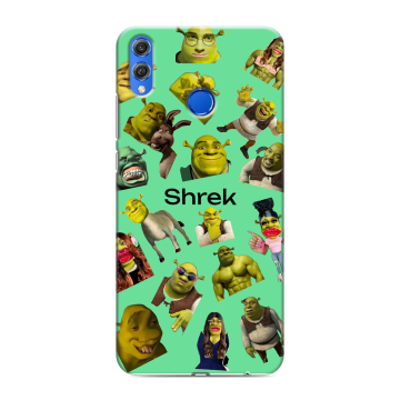 Силиконовый чехол на Huawei Honor 10 Lite с принтом Шрек Shrek Силиконовый чехол на Huawei Honor 10 Lite с принтом Шрек Shrek