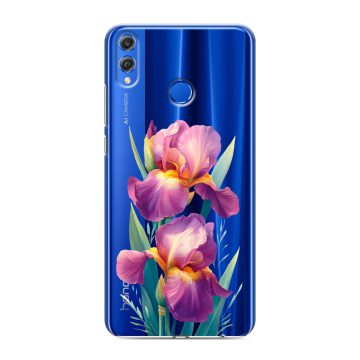 Силиконовый чехол на Huawei Honor 10 Lite с принтом Цветы орхидеи Силиконовый чехол на Huawei Honor 10 Lite с принтом Цветы орхидеи