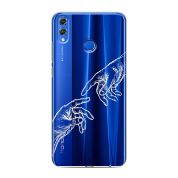 Силиконовый чехол на Huawei Honor 10 Lite с принтом Сотворение мира Силиконовый чехол на Huawei Honor 10 Lite с принтом Сотворение мира
