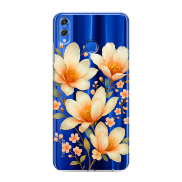 Силиконовый чехол на Huawei Honor 10 Lite с принтом Цветы Силиконовый чехол на Huawei Honor 10 Lite с принтом Цветы