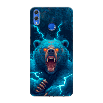 Силиконовый чехол на Huawei Honor 10 Lite с принтом Медведь Силиконовый чехол на Huawei Honor 10 Lite с принтом Медведь