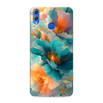 Силиконовый чехол на Huawei Honor 10 Lite с принтом Цветы Силиконовый чехол на Huawei Honor 10 Lite с принтом Цветы