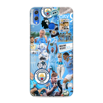 Силиконовый чехол на Huawei Honor 10 Lite с принтом Man City Манчестер Сити Силиконовый чехол на Huawei Honor 10 Lite с принтом Man City Манчестер Сити