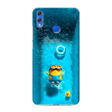 Силиконовый чехол на Huawei Honor 10 Lite с принтом Миньоны Силиконовый чехол на Huawei Honor 10 Lite с принтом Миньоны
