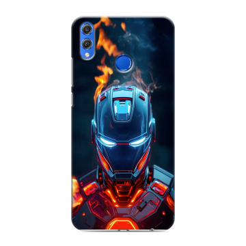 Силиконовый чехол на Huawei Honor 10 Lite с принтом IronMan Железный человек