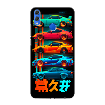 Силиконовый чехол на Huawei Honor 10 Lite с принтом машины тачки Силиконовый чехол на Huawei Honor 10 Lite с принтом машины тачки