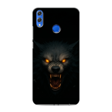 Силиконовый чехол на Huawei Honor 10 Lite с принтом Волк Силиконовый чехол на Huawei Honor 10 Lite с принтом Волк