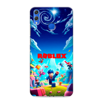 Силиконовый чехол на Huawei Honor 10 Lite с принтом Roblox Роблокс