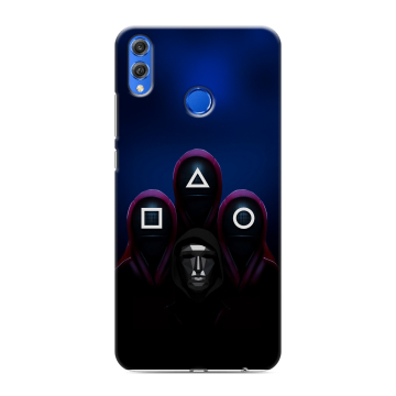 Силиконовый чехол на Huawei Honor 10 Lite с принтом Игра Кальмара Силиконовый чехол на Huawei Honor 10 Lite с принтом Игра Кальмара