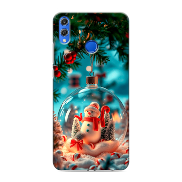 Силиконовый чехол на Huawei Honor 10 Lite с принтом Новый год Силиконовый чехол на Huawei Honor 10 Lite с принтом Новый год