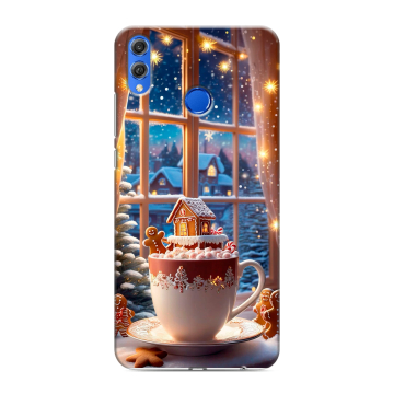 Силиконовый чехол на Huawei Honor 10 Lite с принтом Новый год Силиконовый чехол на Huawei Honor 10 Lite с принтом Новый год