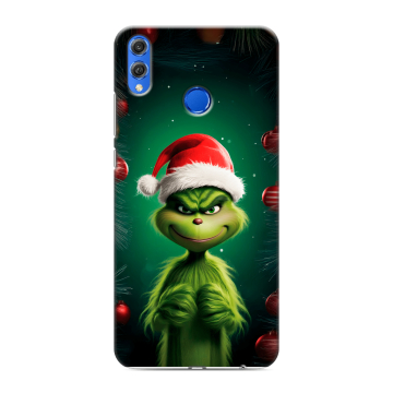 Силиконовый чехол на Huawei Honor 10 Lite с принтом Гринч Новый год Рождество Силиконовый чехол на Huawei Honor 10 Lite с принтом Гринч Новый год Рождество