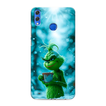 Силиконовый чехол на Huawei Honor 10 Lite с принтом Новый год гринч Силиконовый чехол на Huawei Honor 10 Lite с принтом Новый год гринч