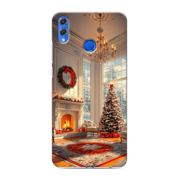 Силиконовый чехол на Huawei Honor 10 Lite с принтом Новый год Силиконовый чехол на Huawei Honor 10 Lite с принтом Новый год