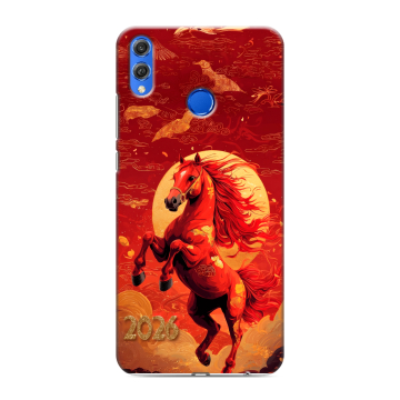 Силиконовый чехол на Huawei Honor 10 Lite с принтом Новый год Силиконовый чехол на Huawei Honor 10 Lite с принтом Новый год