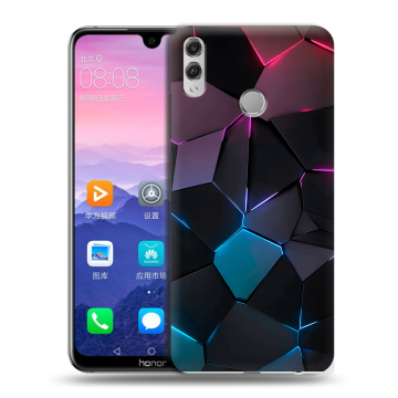 Пластиковый чехол на Huawei Honor 8X Max с принтом Геометрия неона Пластиковый чехол на Huawei Honor 8X Max с принтом Геометрия неона